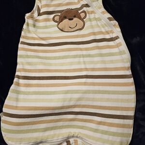 Carter's Brown and Cream Striped Sleep Sack